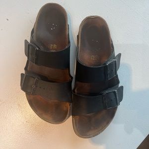 Black Arizona Birkenstock sandal